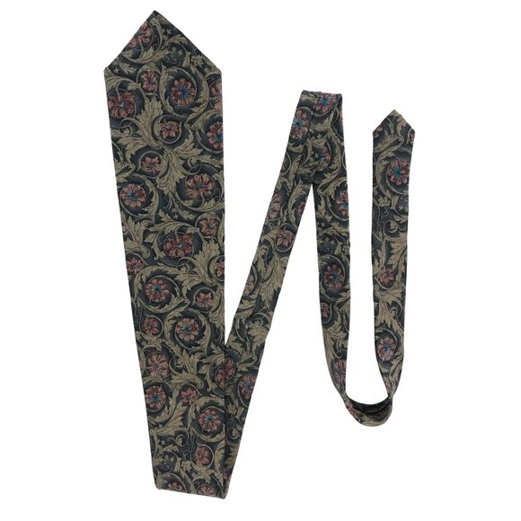 Graham & Lockwood 100% Silk Mens Multicolor Tie Necktie - Picture 5 of 6